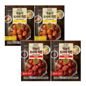 애슐리 쏘사삭 치킨 2종 4봉(간장벌꿀2+고추마늘2), 375g, 4개