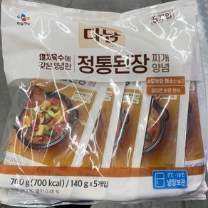 CJ 씨제이 다담 정통 된장찌개 양념 140g x 5입, 일반포장 동절기만