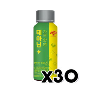 하루한병 테아닌 에너지드링크 100ml x 30개