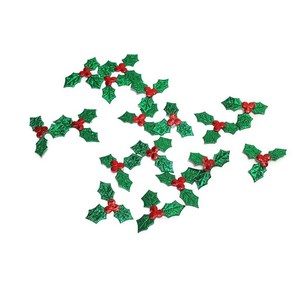 액자 카드꾸미기 호랑가시잎 크리스마스 빨간열매잎사귀 유치원 엄마표미술, 소(30개)