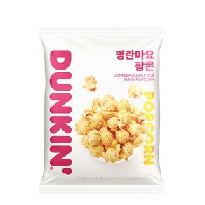 던킨 명란마요 팝콘 사무실 탕비실 유치원 회의실 간식 5봉, 75g, 5개