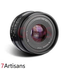 7Atisans 50mm F1.8 수동포커스 APS-C 후지 FX 용, 소니E