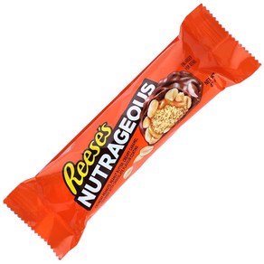 Reeses 리세스 Nutageous 피넛 크림 카라멜 밀크 초콜릿 바 스낵 47g 5팩, 5개