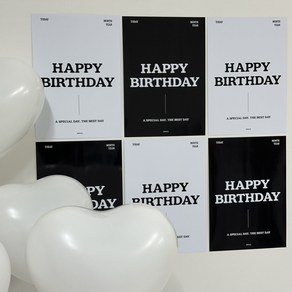 주파티 심플 생일 포스터 셀프생일상 소품