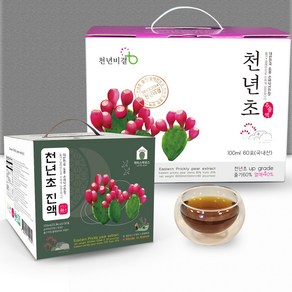 천년비결 천년초엑기스 줄기60%열매40% 진한 건강즙 24 업그레이드, 1박스, 3L