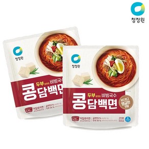 청정원 콩담백면 비빔국수 423.6g x4개, 4개