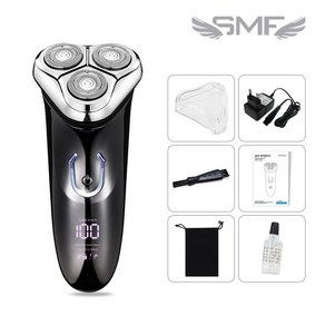 SMF 3중 무빙헤드 메탈릭 전기면도기 SMF-S500 생활방수/구렛나루정리, SMF-S500/SMF-KT800, 메탈릭블랙/블랙