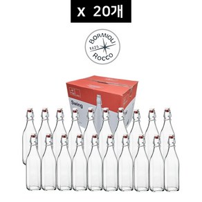 보르미올리 스윙보틀 스윙유리병 1000ml _20개 ( 한박스 ), 20개, 1L