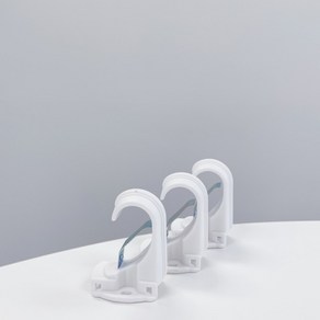 [굿즈팡팡] 커튼봉 브라켓 상고리 1세트(3개), 블랙, 3개