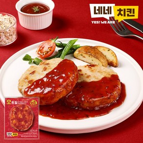 [네네치킨] 네꼬닭 닭가슴살 오트밀 스테이크 아라비아따맛, 18개, 100g