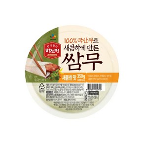 하선정 쌈무(새콤) 350g, 6개