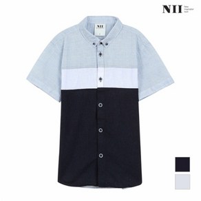 NII 아동 컬러블럭 반팔셔츠 2NNKNSTM2411