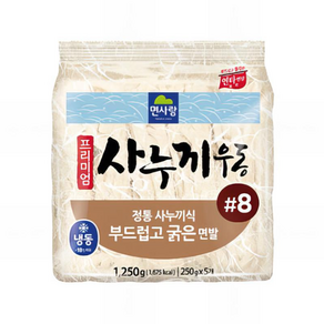 면사랑 프리미엄 사누끼우동 8번 굵은면발 5개입, 250g, 5개