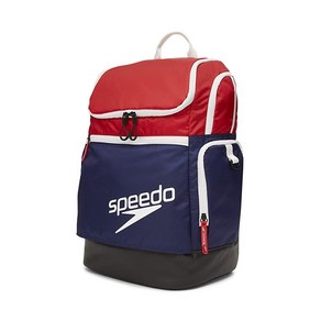 Speedo 남녀 공용 L 팀스터 백팩 35L, One Size, 레드/화이트/블루 2.0