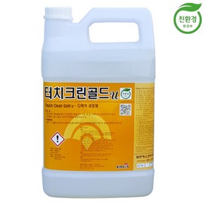 터치크린골드 3.75L 친환경 다목적세정제 묵은때 찌든때 기름때 제거제 클리너 마법의약 터치크린골드u, 1개