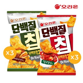 오리온 닥터유 단백질칩(60g) 버터오징어 3개 + 칠리살사맛 3개, 1개