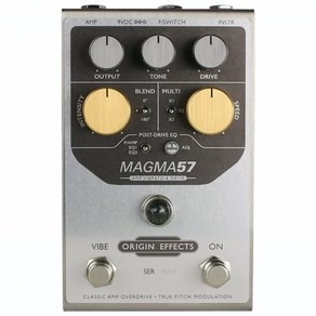 오리진이펙트 ORIGINEFFECTS MAGMA57 Amp Vibato & Dive 기타이펙터, 1개