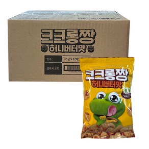 유통기한 임박 크크롱짱 허니버터맛 90g, 12개