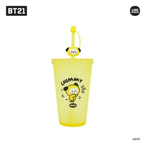 BT21 미니니 아이스 텀블러 CHIMMY 치미 워터 보틀 빨대 스트로우 캡 대용량, 치미(CHIMMY)