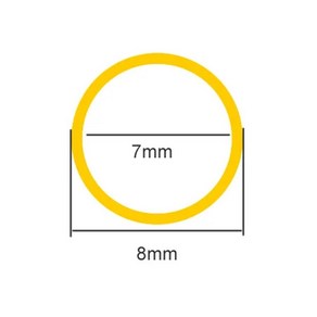 황동 튜브 파이프 구리 모세관 공중 외경, 1개, 4.OD8 ID7, A.245mm