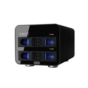 넥스트 2BAY USB 3.0 하드랙타워 NEXT-702U3 RAID, 1개