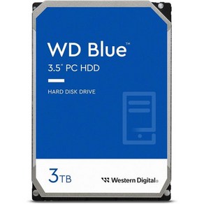 Westen Digital 8TB WD Blue PC 내장 하드 드라이브 HDD 5640RPM SATA 6Gb s 256MB Cache 3.5 WD80EAZ, 3TB, 1개