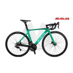 [사바코리아] 콜로라도 7F 105 22단 유압디스크 카본 로드 자전거 2022, Matte Geen / Black, 510(M), 1개
