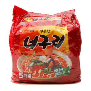 기타 농심 너구리매운맛 120g 5입, 단품