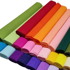 Arti 80g 주름지 43색 택1/ 50x250cm 롤 crepe paper 크레이프지 조화꽃 장미 카네이션 인테리어장식 선물포장 공예 만들기재료 미술학습준비물