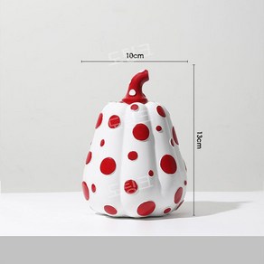 쿠사마야요이 호박 장식품 오브제 굵은 도트무늬 거실 인테리어 Kusama Yayoi