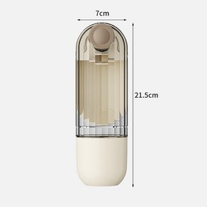 애견 정수기 여행 강아지 산책용 사료컵 아웃도어 고양이 강아지 휴대용 물컵 셀럽당 D03253-KR, 베이지, 1개