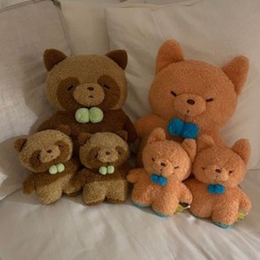 아트박스/콤비니 [선레몬] 탓똔 동물 인형 S 여우 너구리 애착인형, 여우S, 1개