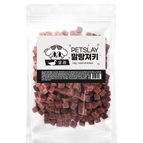 펫슬레이 말랑 져키 강아지간식, 1.1kg, 1개, 오리