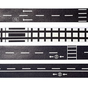 도로테이프 4종세트/ 교통안전 자동차놀이 교육완구 학습교재교구 만들기재료