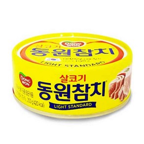 와 알래스카 캔 요리 업소용 통조림 살코기 김치 참치 연어 동원 스탠다드 기본, 100g, 라이트스탠다드 동원참치(캔)100g