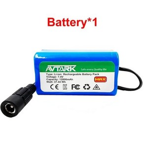 배터리 2024 미끼 C18 12800mAh 리모컨 낚시 RC 부품 7.4V 보트 T888 H18 T188 V007 2011-5 업그레이드, BatteyX1, 1개