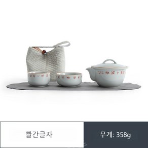 여행다기세트 선물 캠핑 소장 천포장 티악세사리 다기 다도, 02.B, 1개