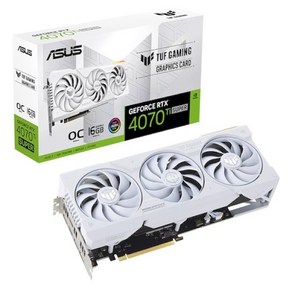 [ASUS] TUF Gaming 지포스 RTX 4070 Ti SUPER O16G OC D6X 16GB White 대원씨티에스