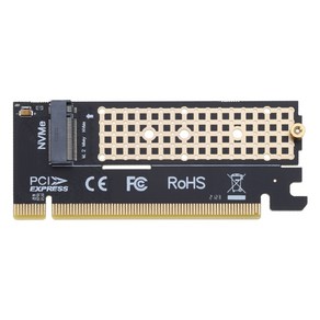 M2 PCIE 3.0 어댑터 카드 PCI-EX16 NVME 라이저 지원 SSD 2280/2260/2242/2230, 한개옵션0