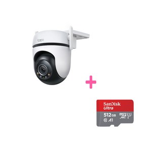 티피링크 Tapo TC41 300만화소 CCTV 카메라+샌디스크 SD 카드 512GB, 1개