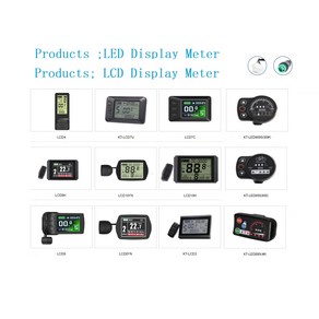 전기자전거 전기 자전거 키트용 KT Ebike LCD LED 디스플레이 Kuteng 24V 36V 48V 60V 72V LCD3 LCD8h 890 LCD7