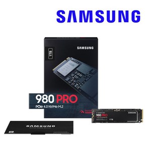 삼성전자 정품 980 Po NVMe M.2 SSD PCIe 4.0 1TB 노트북 데스크탑용 하드디스크, 기본