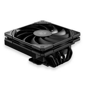 컴퓨터쿨링팬 케이스 쿨링 쿨러 IDCOOLING IS67XT Black 67mm 높이 로우 프로파일 CPU 6개 HTPC ITX 및 스몰 폼 팩터 빌드용 히트파이프 공기 냉각기 1, IS-67-XT BLACK, IS-67-XT BLACK