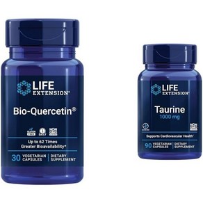 라이프익스텐션 바이오퀘르세틴 30캡슐 타우린 1000mg 90캡슐 번들, Bio-Quecetin + Tauine, 1개