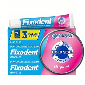 Fixodent 컴플리트 오리지널 틀니 접착 크림 68.0g 3팩