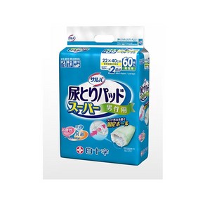 백십자 소변 패드 슈퍼 남성용 60매 [성인용 기저귀], 1개, 60매입