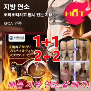 1+1 지방 연소 다이어트 블랙 커피 아메리카노 다이어트식품, [당일배송] 12pcs/박스