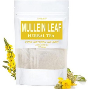 Mullein Leaf Tea Mullein Hebal Tea fo Lung Detox Mullein Tea fo Healthy Respiatoy and Bonchial, 1개