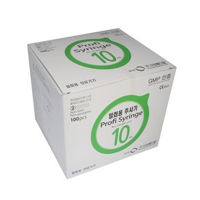 신창메디칼 신창 주사기 10cc 22G 32mm 100개입 _ 일회용 멸균, 1개