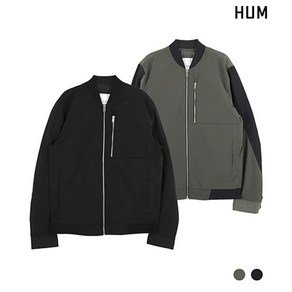 HUM 남 지퍼장식 블루종 점퍼 H171M168A